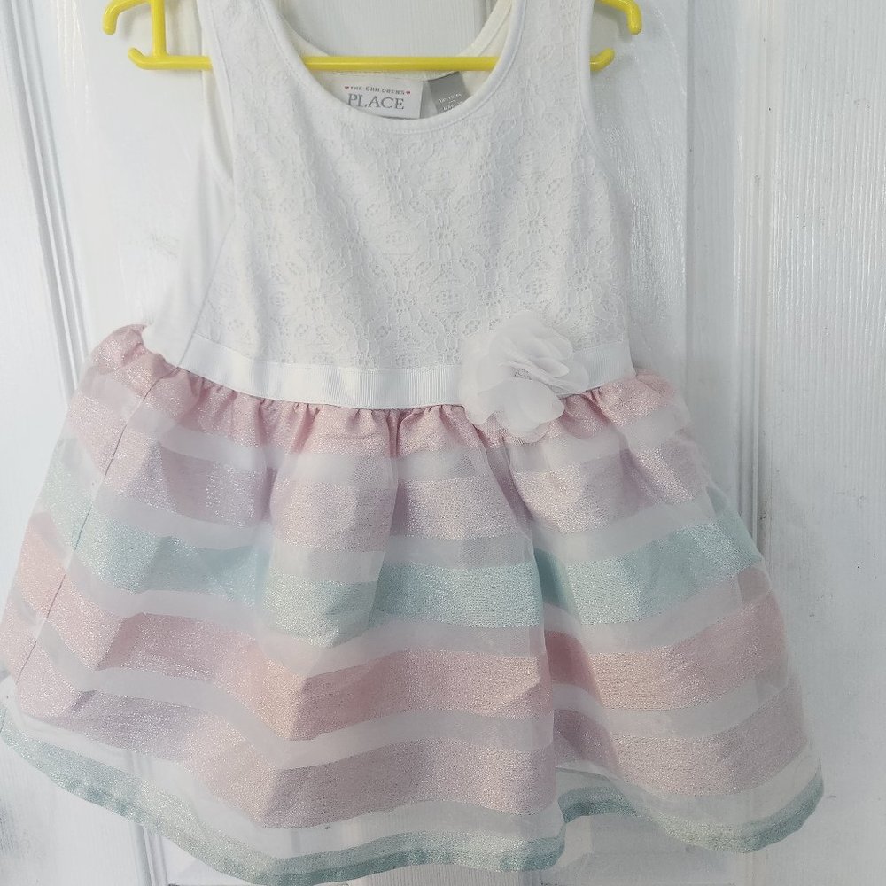 Childrens Place Pastel Striped Dress